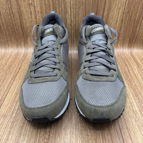 Skechers Originals Retro OG 85 Fashion Sneaker Olive/Gray Men’s Size 14 - Picture 2 of 8